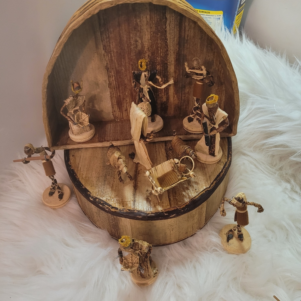 Hand-crafted African Nativity Scene